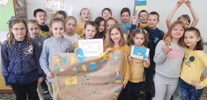 Myślami z Ukrainą | Klasa 2B
